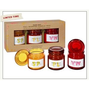Trader Joe's Fall Scented Candle Trio 3pk